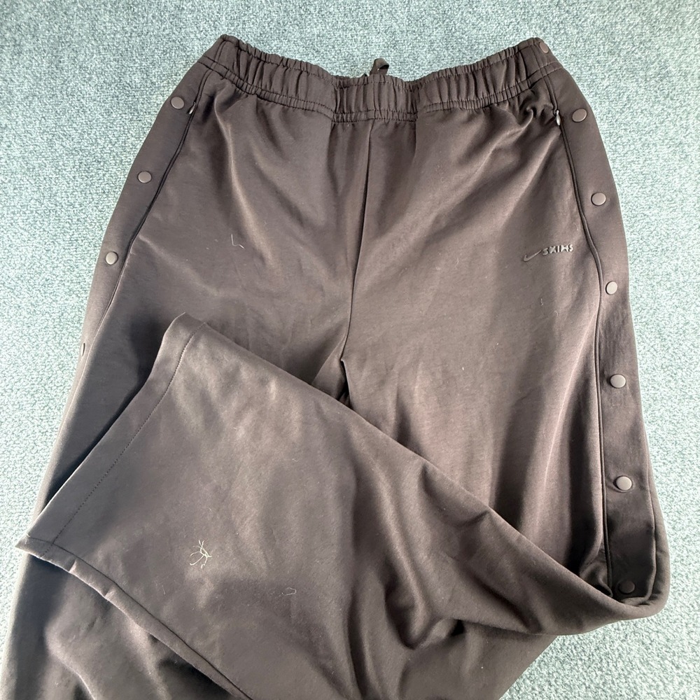 Nike x SKIMS Tearaway Pants Chocolate Brown Wide Leg Snap Track Pants 2XL